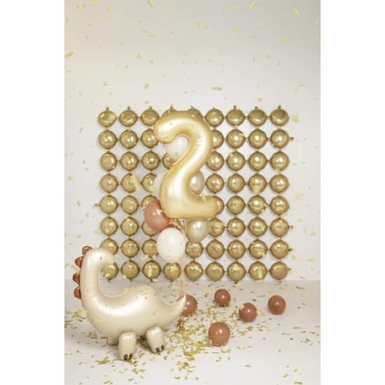 Eleganter Ballon zum 2. Geburtstag – mit goldenen Sternen