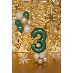 Ballon Zahl 3 Dunkelgrün 86 cm