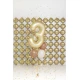 Eleganter Ballon zum 3. Geburtstag – mit goldenen Sternen