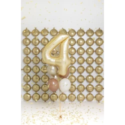 Ballon Zahl 4 Golden 86 cm