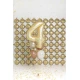 Eleganter Ballon zum 4. Geburtstag – mit goldenen Sternen
