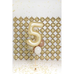 Ballon Zahl 5 Golden 86 cm