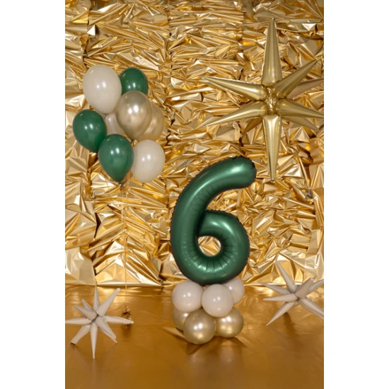 Edler Ballon zum 6. Geburtstag – Flaschengrün in der Hauptrolle