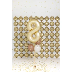 Ballon Zahl 8 Golden 86 cm