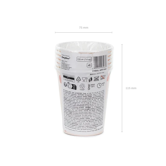 Für eine Feier eignen sich Pappbecher mit Pferdemotiv.