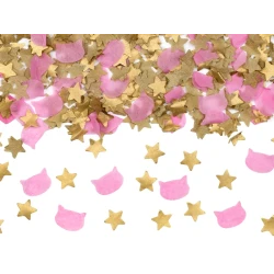 Stern- und Katzenkonfetti