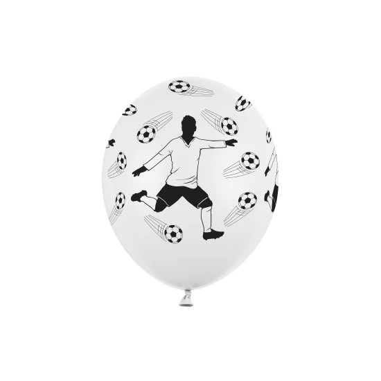 Ein Luftballon mit einem Fußballspieler ist eine tolle Ergänzung zur Feier der kleinen Sportler.