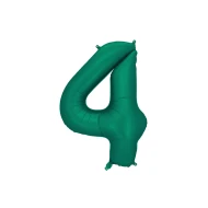 Ballon Zahl 4 Dunkelgrün 86 cm