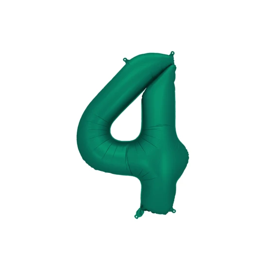 Edler Ballon zum 4. Geburtstag – Flaschengrün in der Hauptrolle
