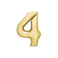 Ballon Zahl 4 Golden 86 cm
