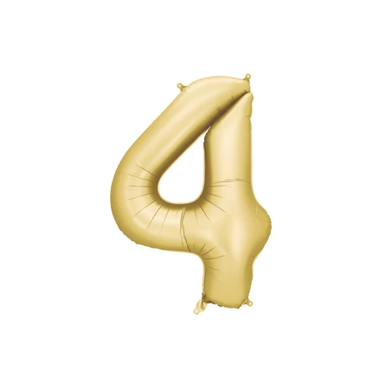 Eleganter Ballon zum 4. Geburtstag – mit goldenen Sternen