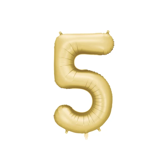 Eleganter Ballon zum 5. Geburtstag – mit goldenen Sternen