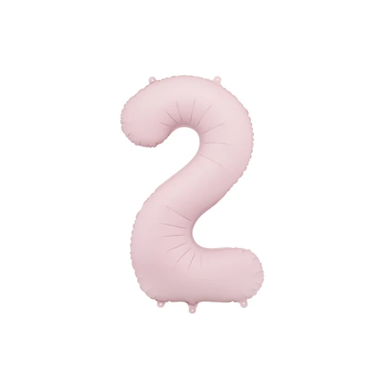 Edler Ballon zum 2. Geburtstag – Pastellpink in der Hauptrolle