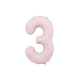 Edler 3. Geburtstagsballon – Pastellpink in der Hauptrolle