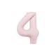 Edler Ballon zum 4. Geburtstag – Pastellpink in der Hauptrolle