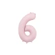 Edler Ballon zum 6. Geburtstag – Pastellpink in der Hauptrolle