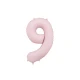 Edler Ballon zum 9. Geburtstag – Pastellpink in der Hauptrolle