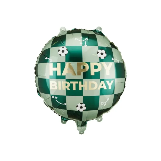 Happy Birthday Ballon mit Bällen – Folienballon 35 cm für die sportliche Geburtstagsdeko