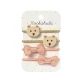 4er-Set Haarbänder mit Teddybär- und Schleifenmotiven, ideal für Kinder