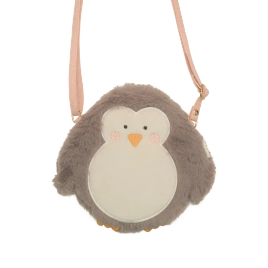 Handtasche Pinguin – Kinderhandtasche aus Kunstfell für den Winter