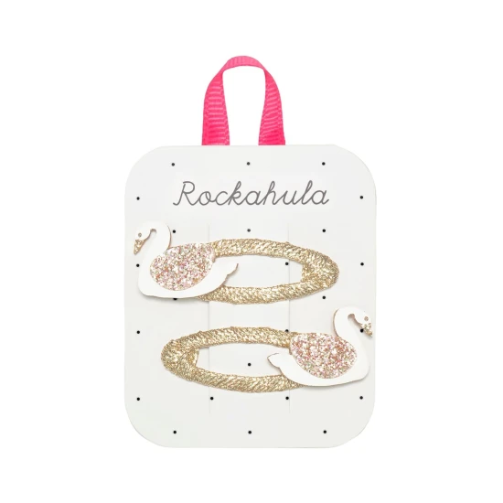 Mit unseren wunderschönen Clips schweben zwei friedliche Schwäne anmutig auf Ihrem Haar!