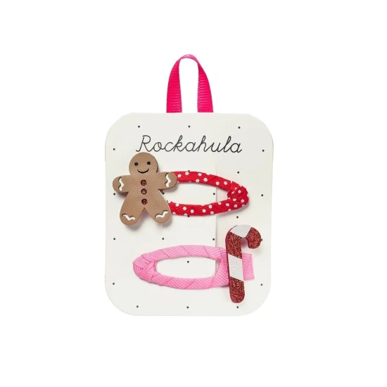 Haarspangen Lebkuchenmann 2 Stk. Haarspangen Lebkuchenmann 2 Stk. – Rockahula Kids X564