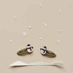 Haarspangen Schneemann 2 Stück