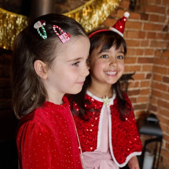Haarspangen Fröhlicher Weihnachtsmann 2 Stk. – Rockahula Kids X579