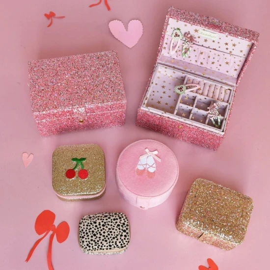 Großes Schmuckkästchen Konfetti Rosa Großes Schmuckkästchen Konfetti Rosa – Rockahula Kids JB531P