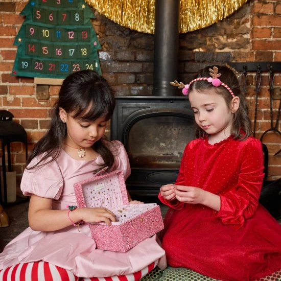 Großes Schmuckkästchen Konfetti Rosa Großes Schmuckkästchen Konfetti Rosa – Rockahula Kids JB531P
