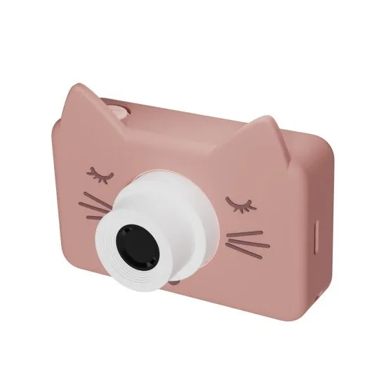 Kinder-Digitalkamera für jede Reise mit Katzenmotiv.