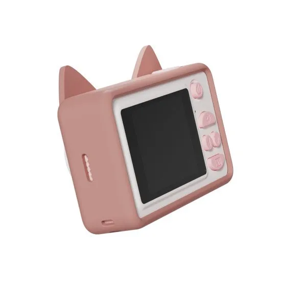 Kinder-Digitalkamera für jede Reise mit Katzenmotiv.