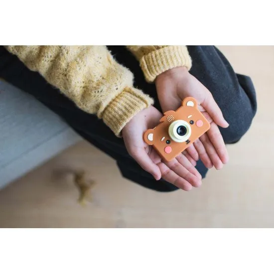 Kinder-Digitalkamera für jede Reise mit Bärenmotiv.