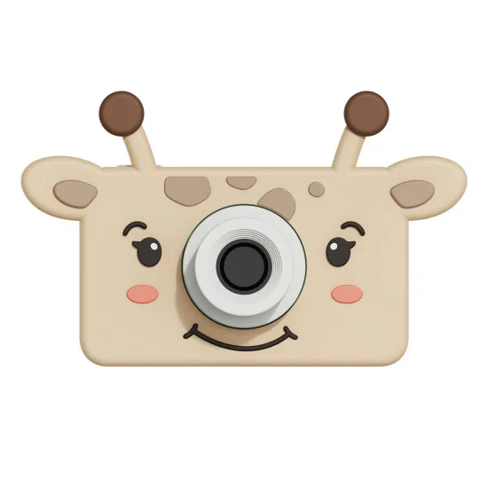 Kinder-Digitalkamera für jede Reise mit Giraffenmotiv.