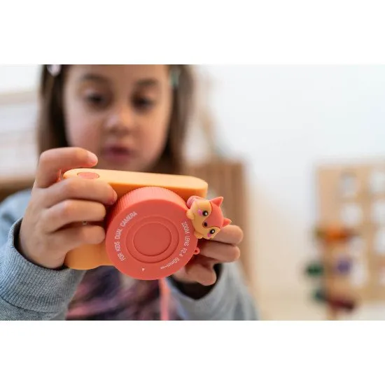 Kinderkamera mit Selfie-Kamera zum Thema Tiere.