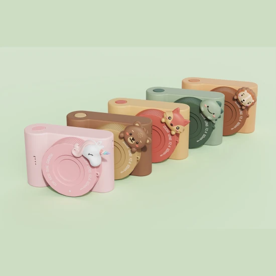 Kinderkamera mit Selfie-Kamera zum Thema Tiere.