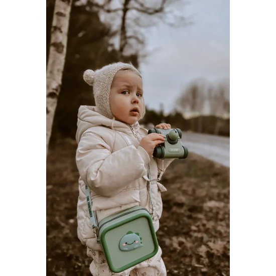 Silikontasche zum sicheren Transport der Kamera.