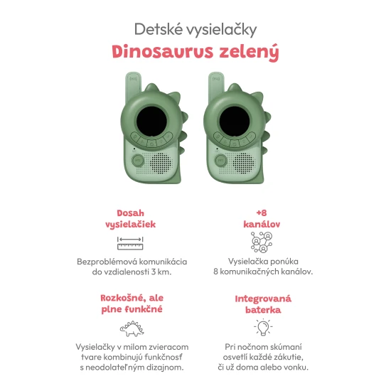Das Kinderradio-Set von Zoofamily enthält 2 Radios.