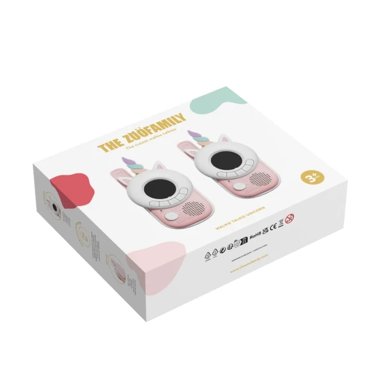 Das Kinderradio-Set von Zoofamily enthält 2 Radios.