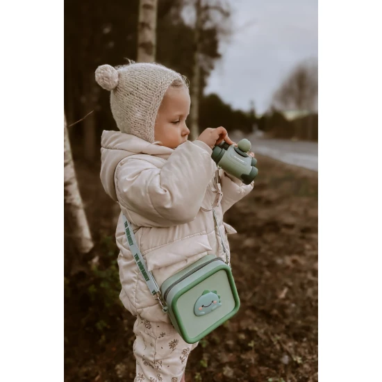 Kinderfernglas Zoo Eyes in Dinosaurierform mit grünem Design und 8-facher Vergrößerung