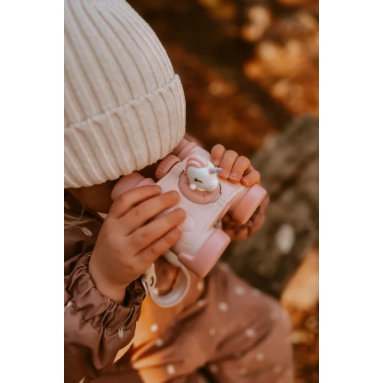 Kinderfernglas Zoo Eyes in Einhornform mit rosa Design und 8-facher Vergrößerung