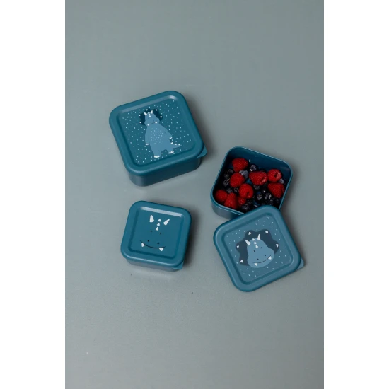 Triceratops-Snackboxen, 3 Stück