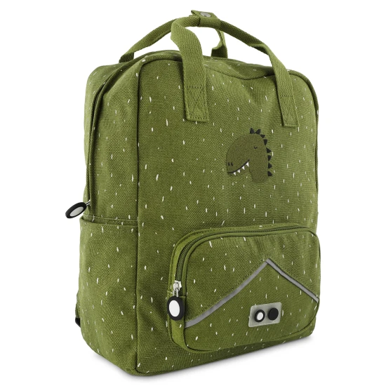 Der Rucksack ist der ideale Begleiter für ein Kind, das Dinosaurier liebt.