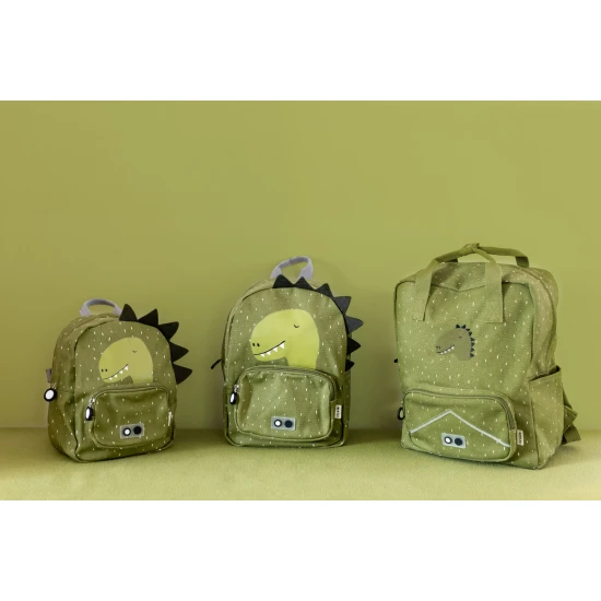 Der Rucksack ist der ideale Begleiter für ein Kind, das Dinosaurier liebt.