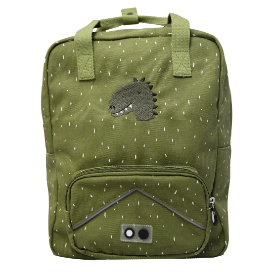 Der Rucksack ist der ideale Begleiter für ein Kind, das Dinosaurier liebt.