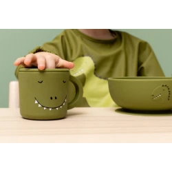 Kindersilikonschüssel mit Saugnapf Dinosaurier