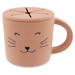 Kinder-Snackbecher aus Silikon Katze