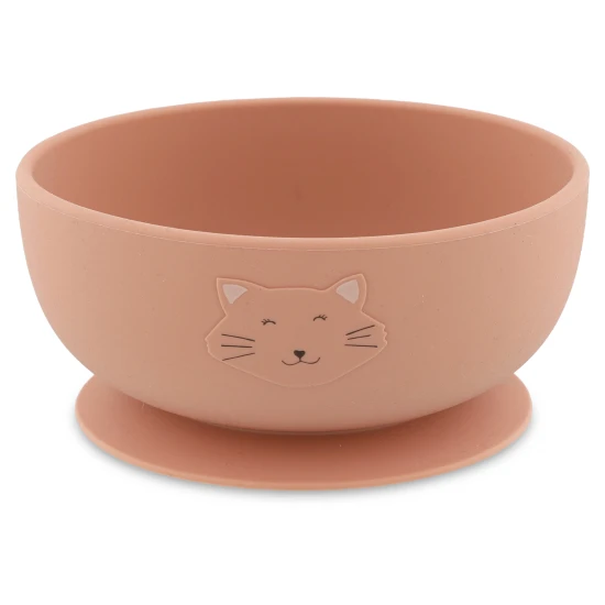 Kindersilikonschüssel mit Saugnapf Katze