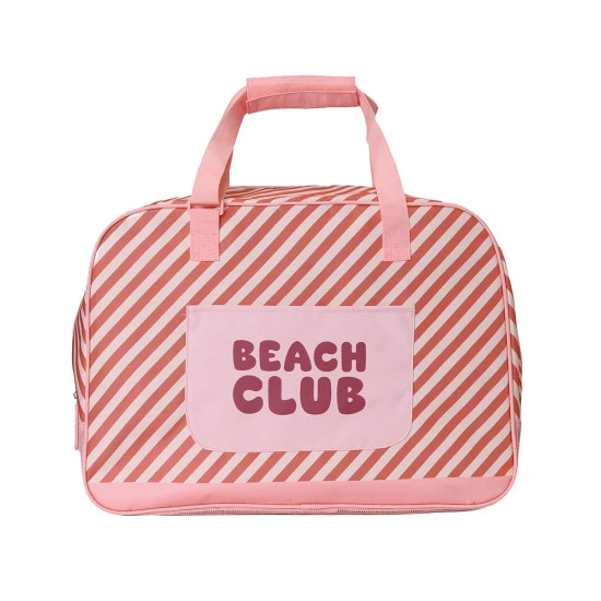 Strandtasche Stripes Bloom & Blush