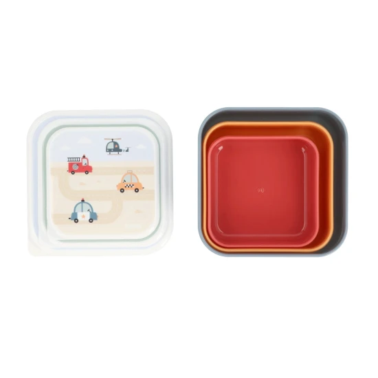 Brotdosen-Set 3-teilig City Cars